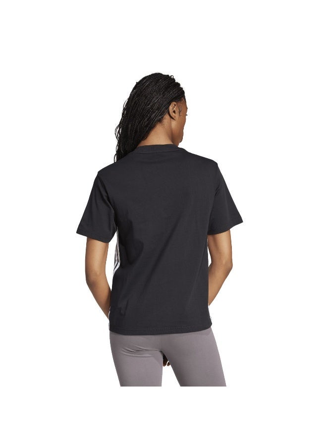 اديداس تيشيرت نسائي أسود بأكمام قصيرة - Image 3